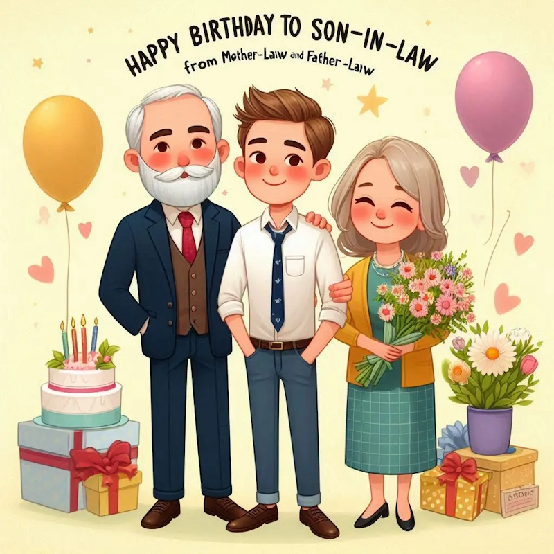 з Днем народження зятю від тещі та тестя