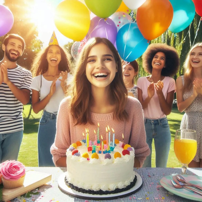 Привітання з Днем народження для дівчини