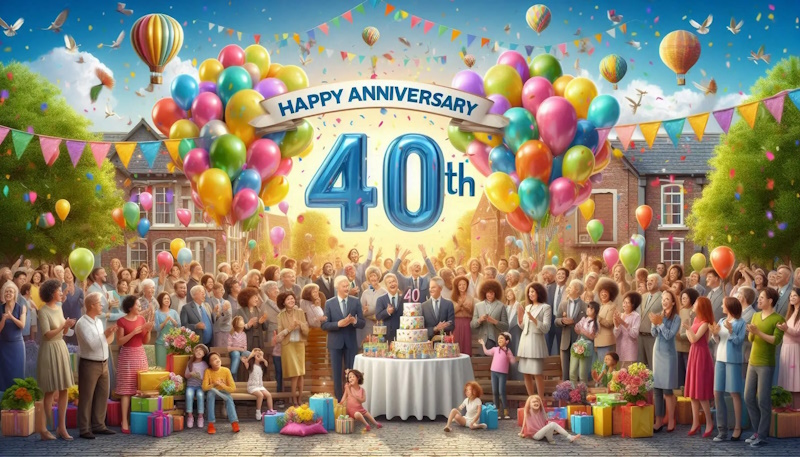 Привітання з ювілеєм 40 років