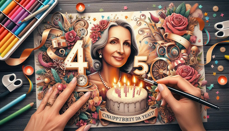 привітання з 45 річчям жінці