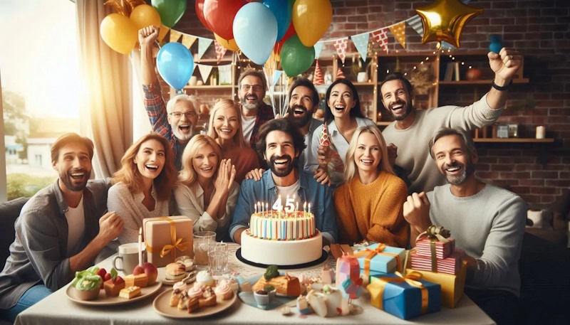привітання з 45 річчям мужчині