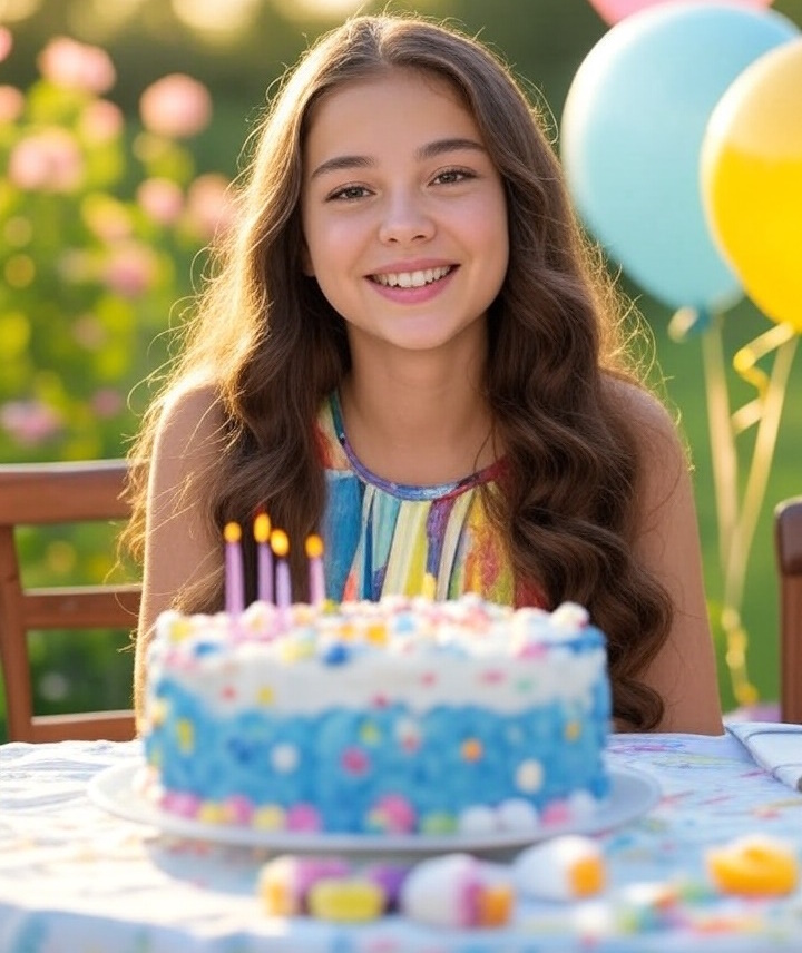 з днем народження дівчинці підлітку