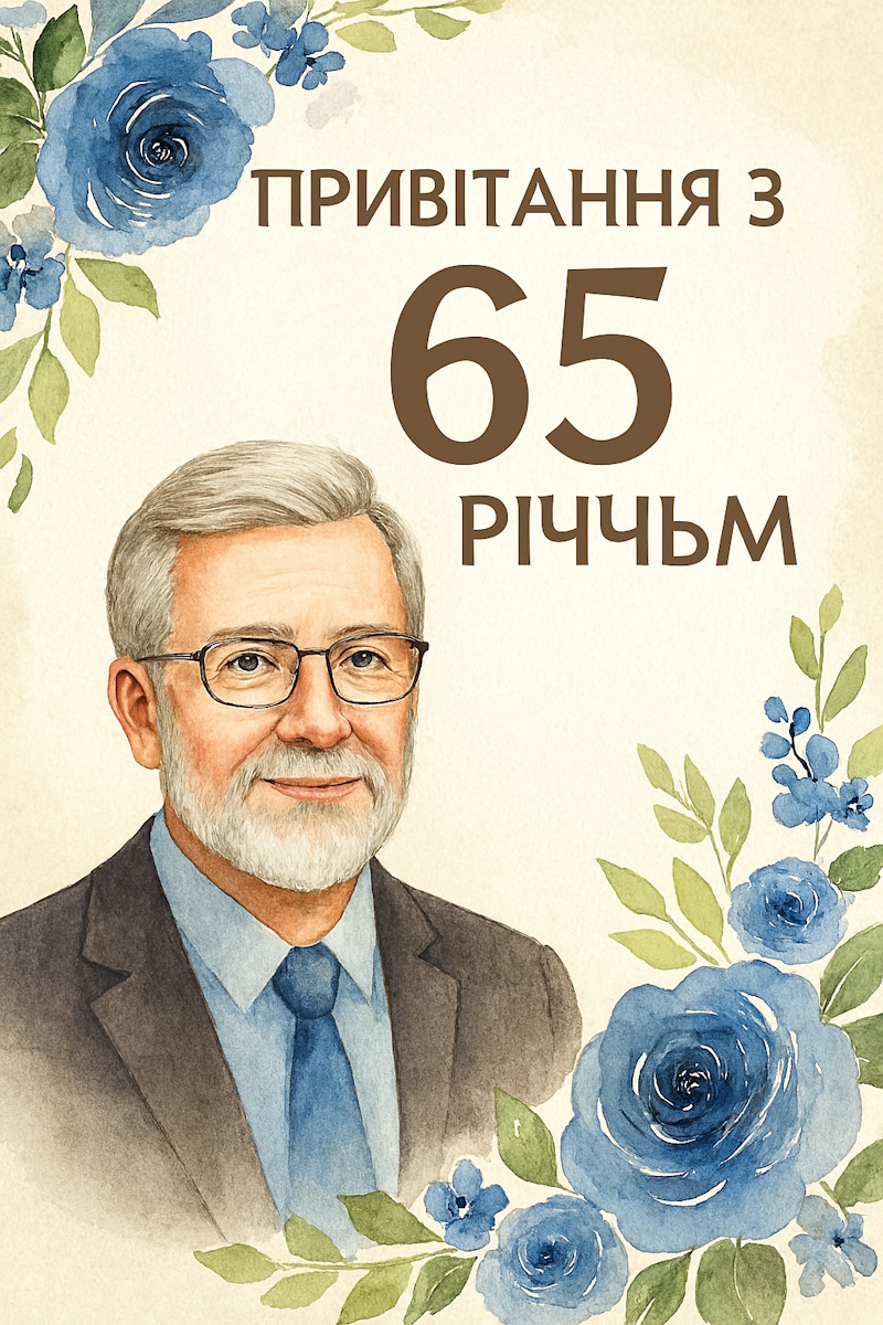 привітання з 65 річчям мужчині