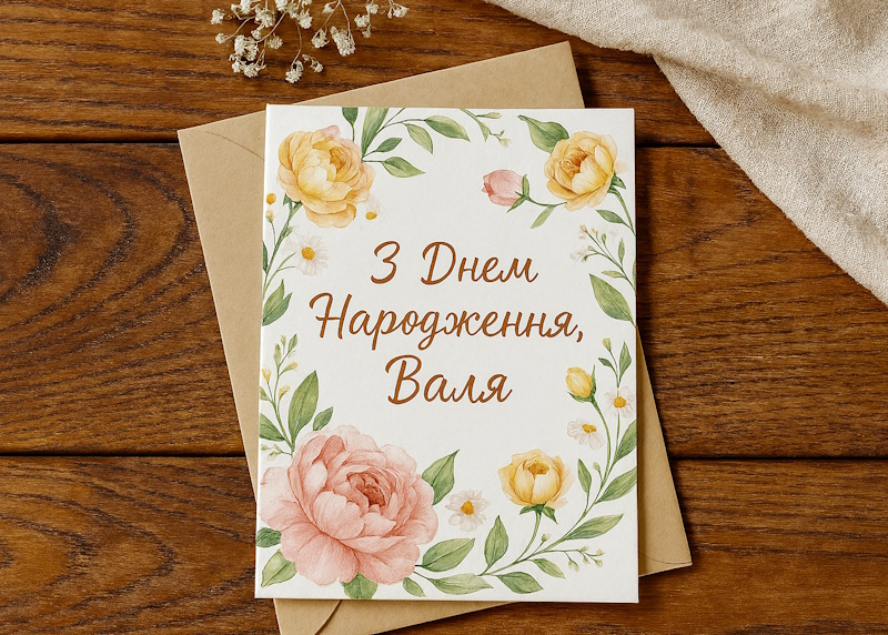 З днем народження Валя