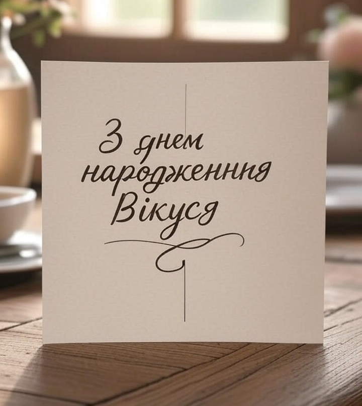 З днем народження Вікуся