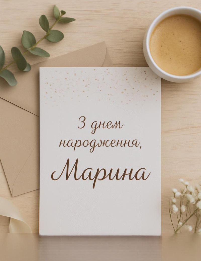 З днем народження Марина