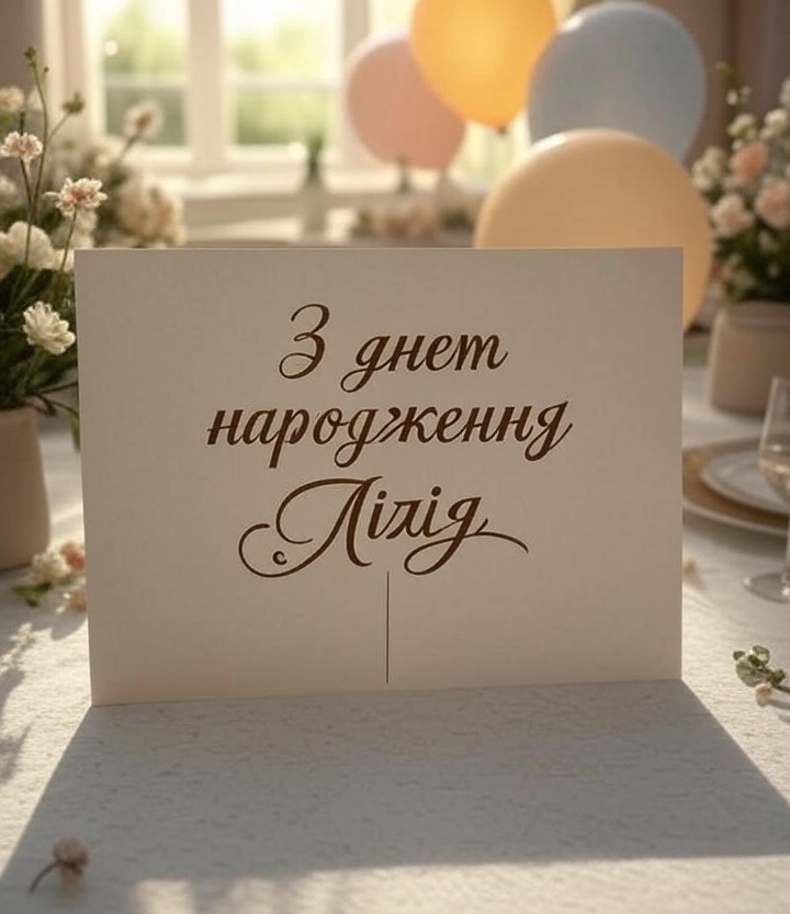 З днем народження Лілія