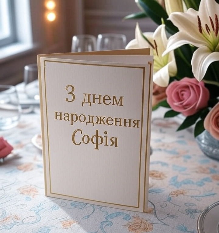 З днем народження Софія