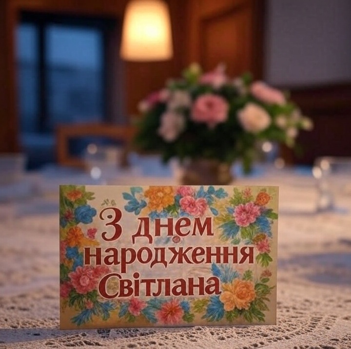 З днем народження Світлана