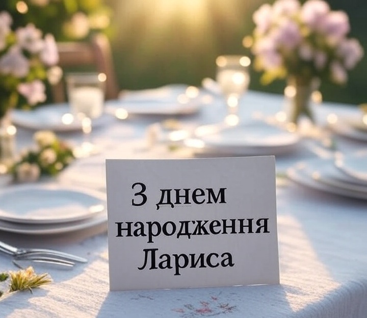 З днем народження Лариса