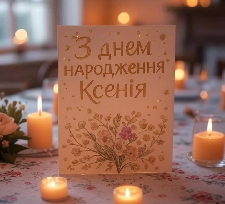 З днем народження Ксенія