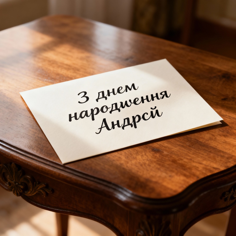 З днем народження Андрій