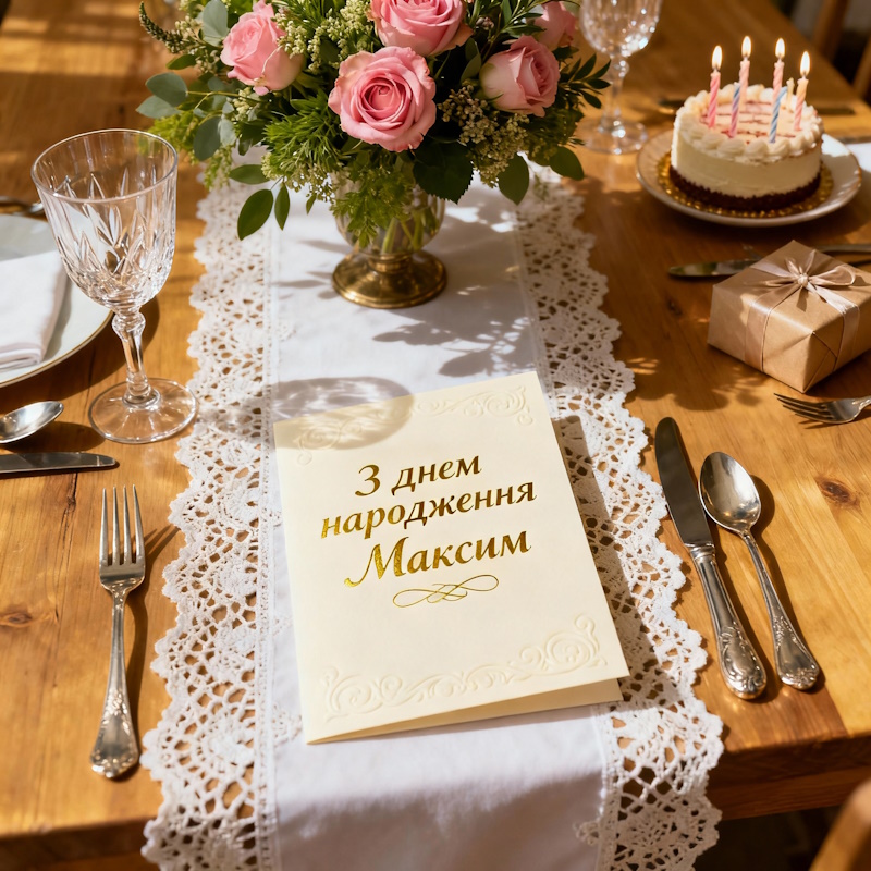 З днем народження Максим