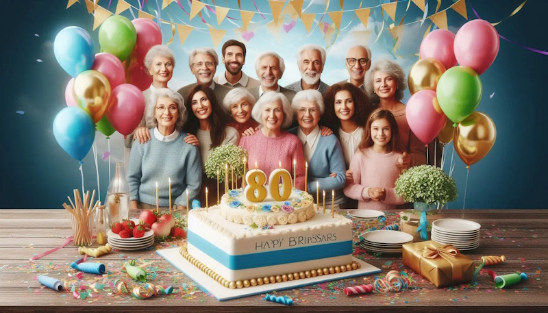 привітання з ювілеєм 80 років