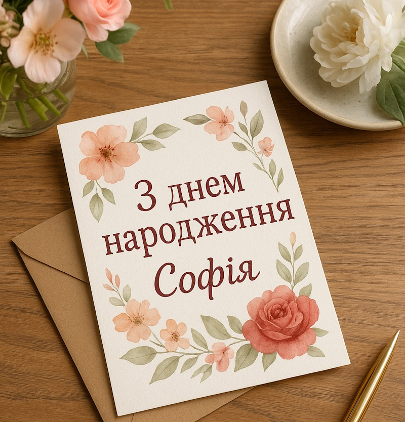 З днем народження Софія