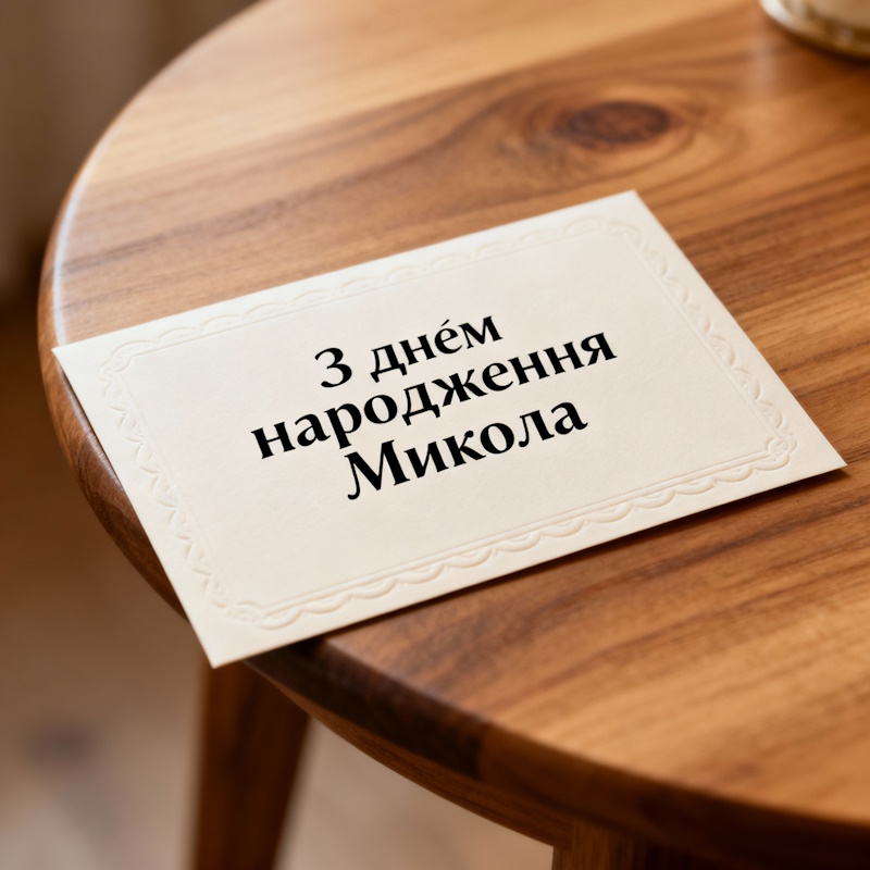 З днем народження Микола