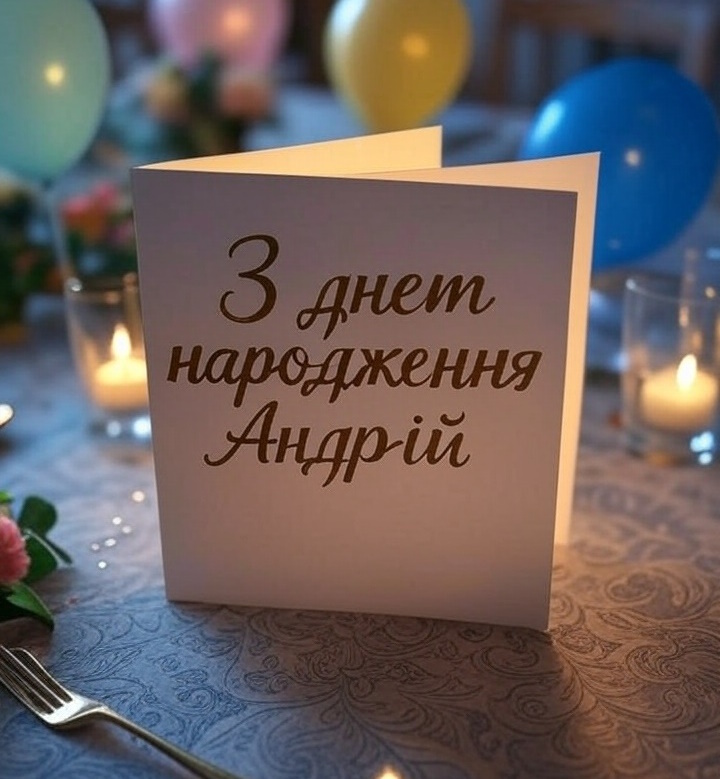 З днем народження Андрій