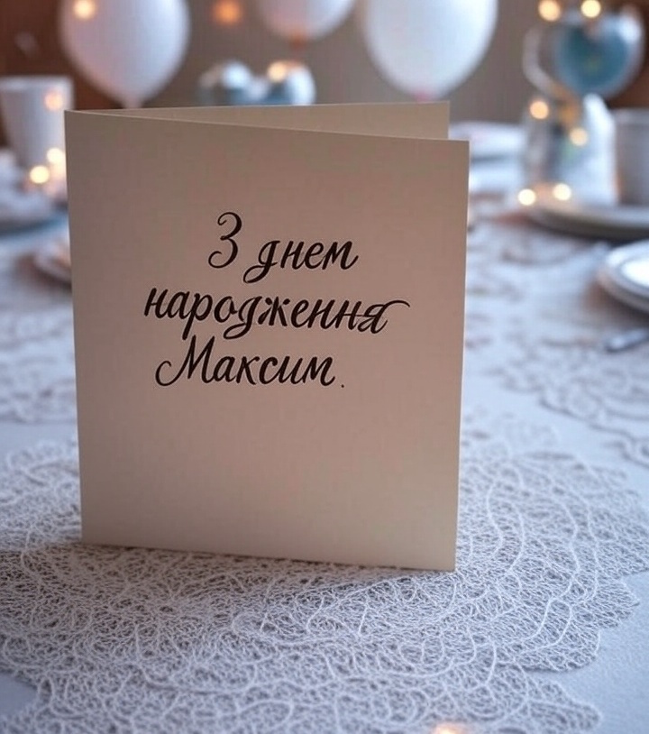 З днем народження Максим