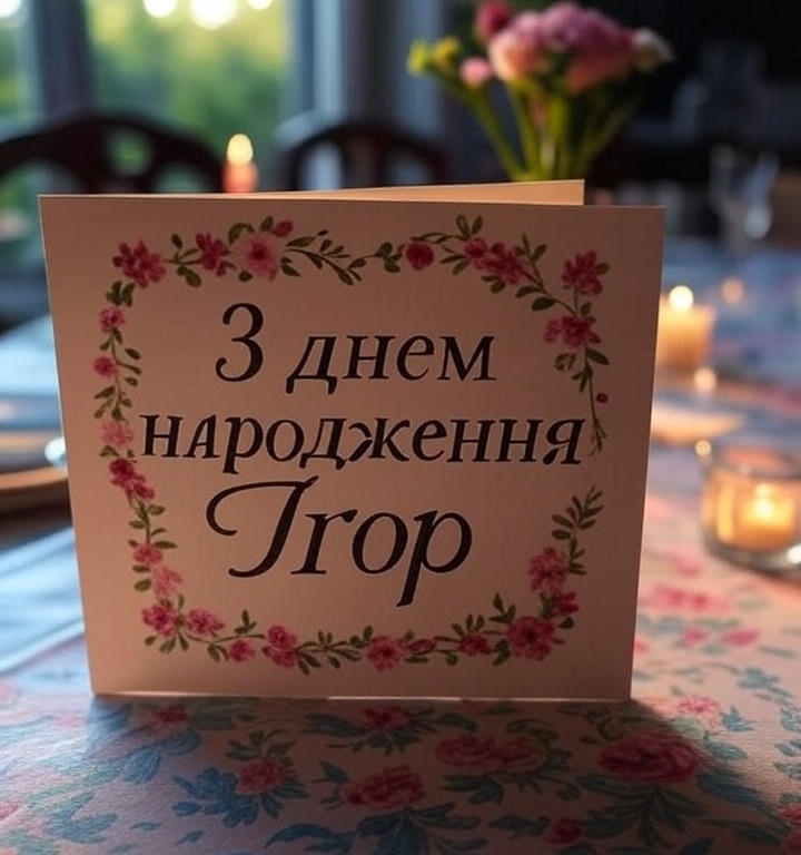 З днем народження Ігор