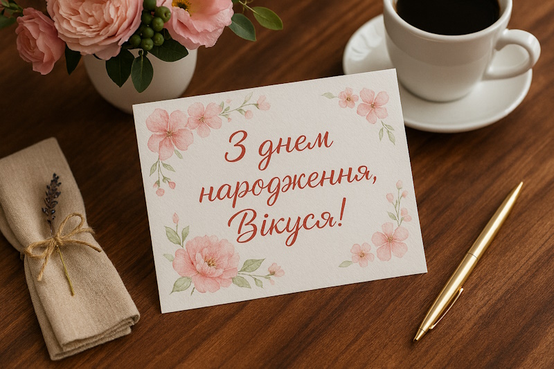 З днем народження Вікуся